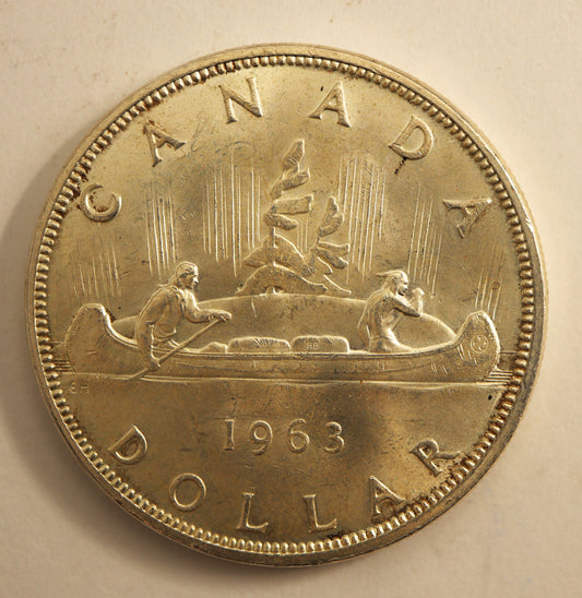 1963 Canadian Silver Dollar Cat. #C0268