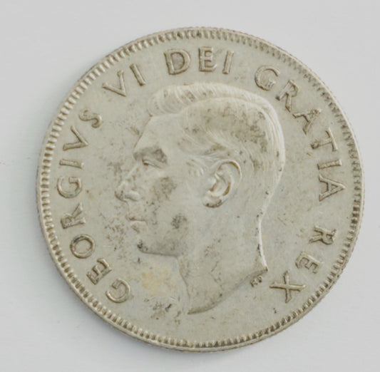 1950 Canadian 50 Cent Coin Full Design FD Cat #C0114
