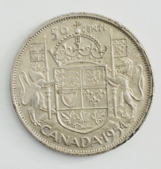 1912 Canadian Silver 50 Cent Coin Cat# C0107