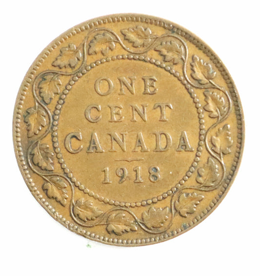 1918 Canada George V Large Penny Cat #C0174