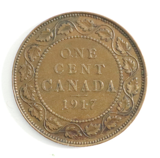 1917 Canada George V Large Penny Cat #C0176