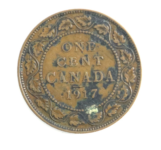 1917 Canada George V Large Penny Cat #C0177