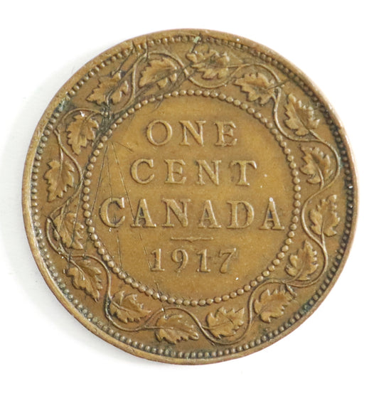 1917 Canada George V Large Penny Cat #C0178