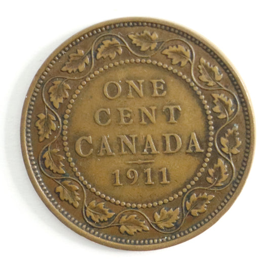 1911 Canada George V Large Penny Cat #C0180