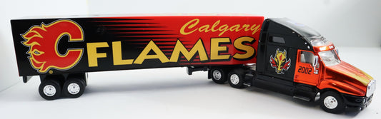 Semi Tractor and Trailer by Fleer Collectibles 2002 Calgary Flames