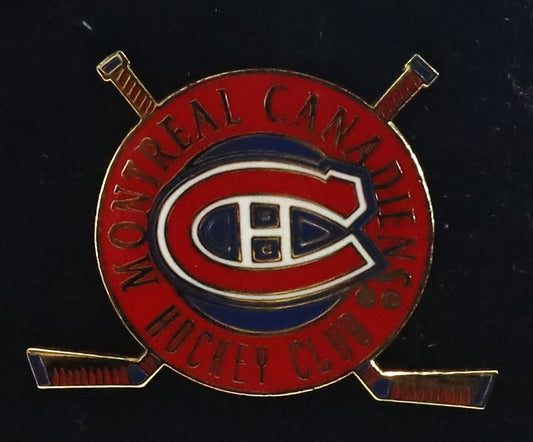 Canadiens Lapel Pin with Crossed Sticks