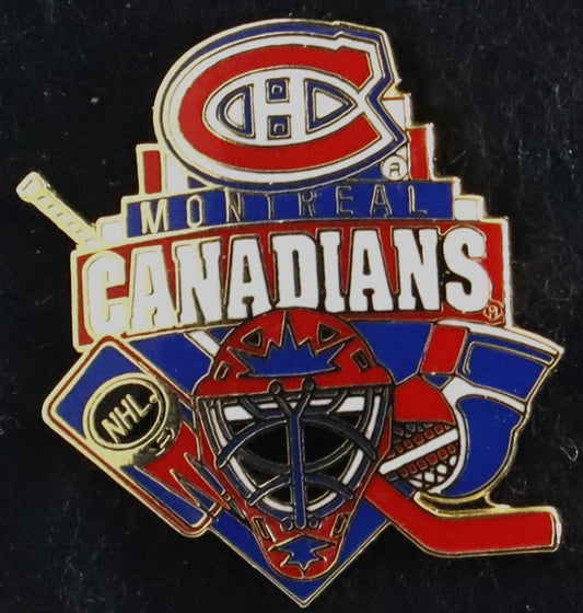 Canadiens Lapel Pin Pin with Goalie Equipment