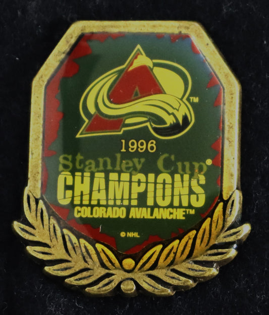 1996 Colorado Avalanche Stanley Cup Champions Lapel Pin