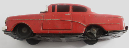Vintage Tin Car,  Opel. It measures 5-1/4 x 2 inches, 140x50mm